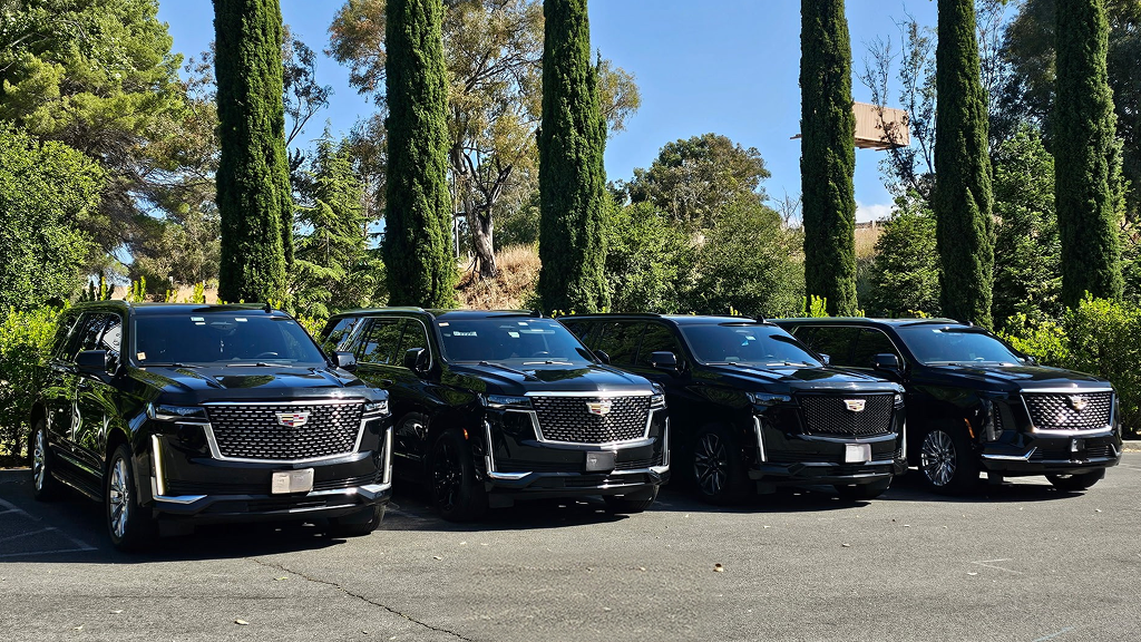 Blue Sky Limo fleet of Cadillac Escalades — Bay Area