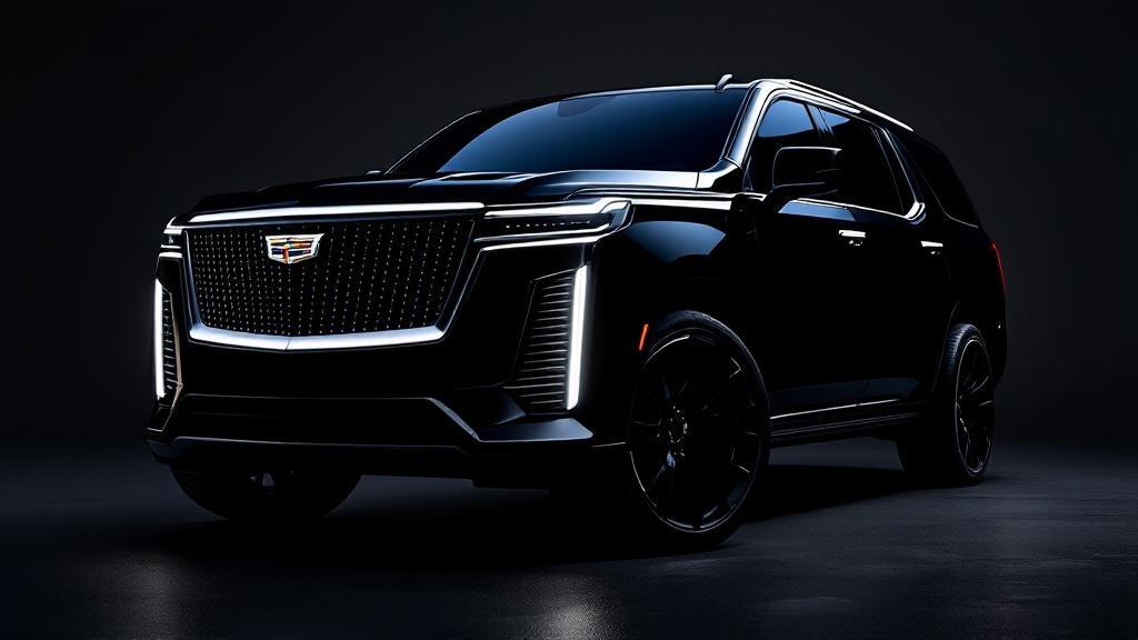 Cadillac Escalade ESV front three-quarter view