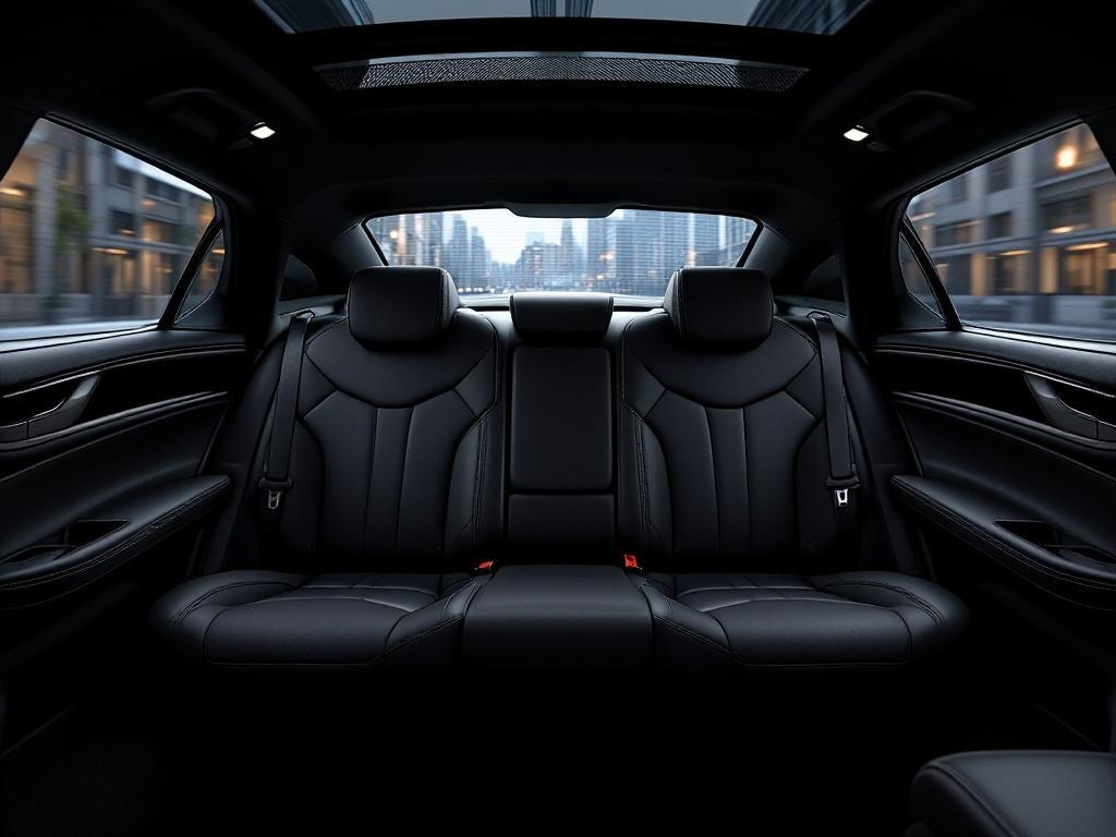 Cadillac XTS rear cabin seating