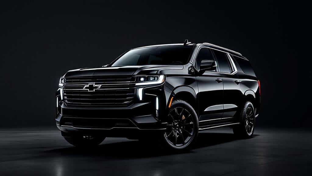 Chevy Suburban front three-quarter view