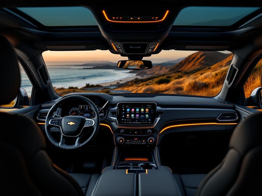 Chevy Suburban driver cockpit