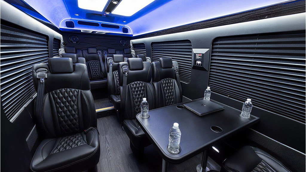 Luxury Sprinter aisle view
