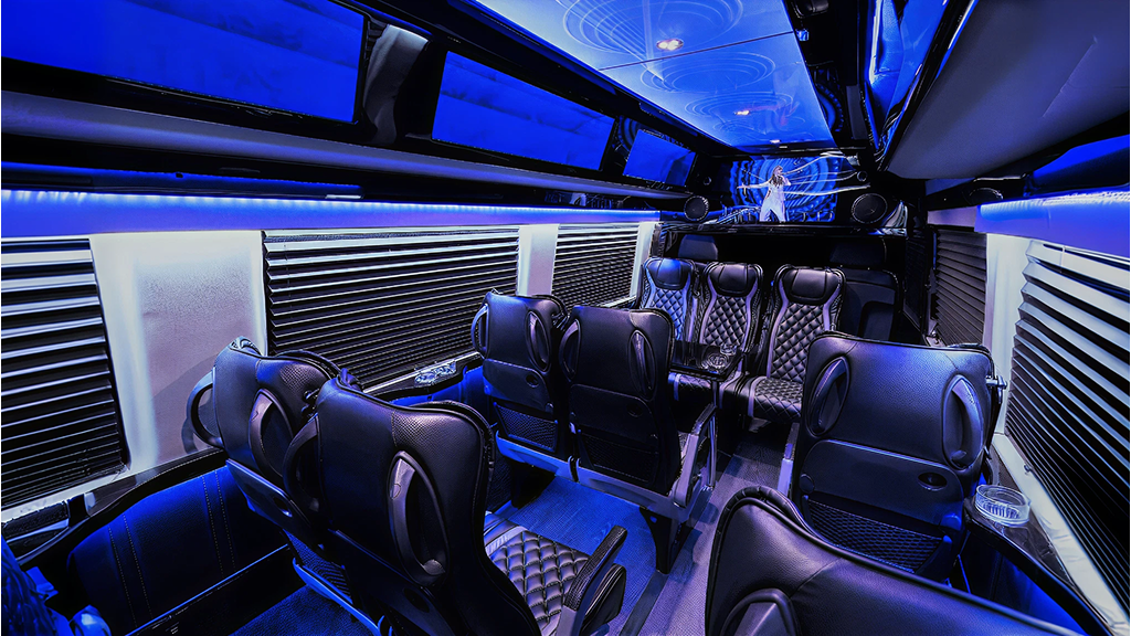 Luxury Sprinter wide cabin view